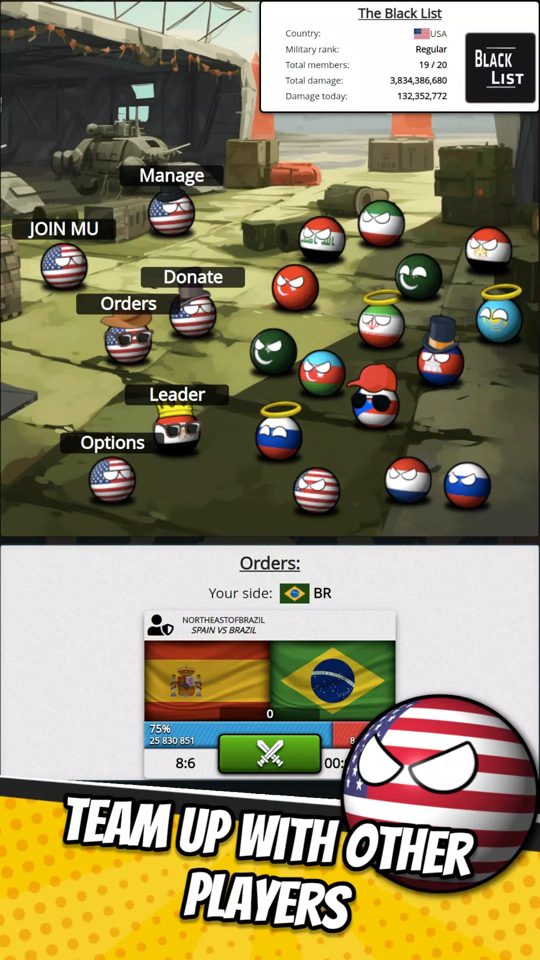 eSim Countryballs Country Game Schermafbeelding 2