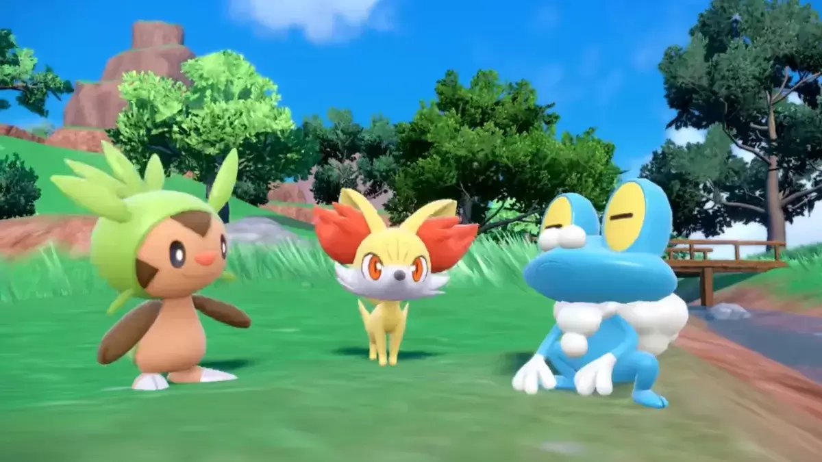 Gen 6 Starter Chespin, Fenninkin und Froakie in Pokémon Scarlet & Violet