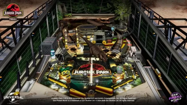 Zen Pinball World представляет шесть новых игровых столов по мотивам классического кино, включая Jurassic Park