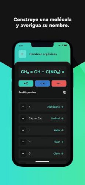 Quimify: Nomenclatura Química Ảnh chụp màn hình 1