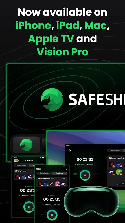 Schermata SafeShell VPN - Stream Freedom 3