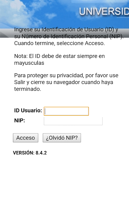 Autoservicio UASD Captura de tela 1