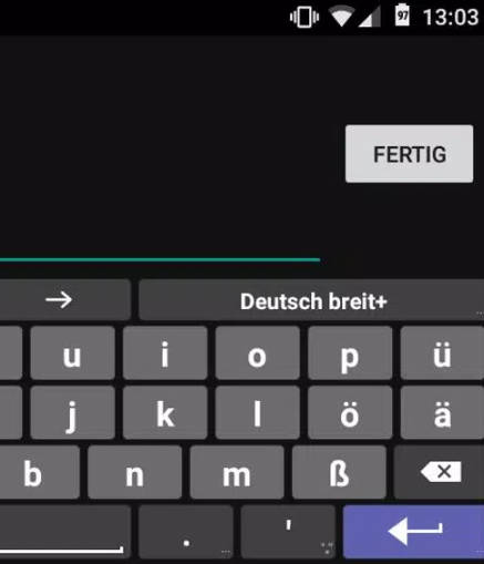 Schermata German for AnySoftKeyboard 2