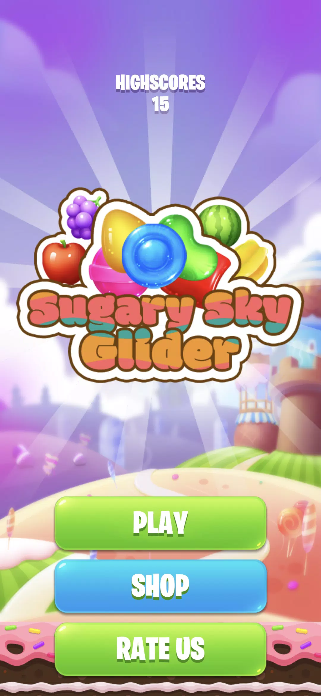 Sugary Sky Glider Screenshot 0