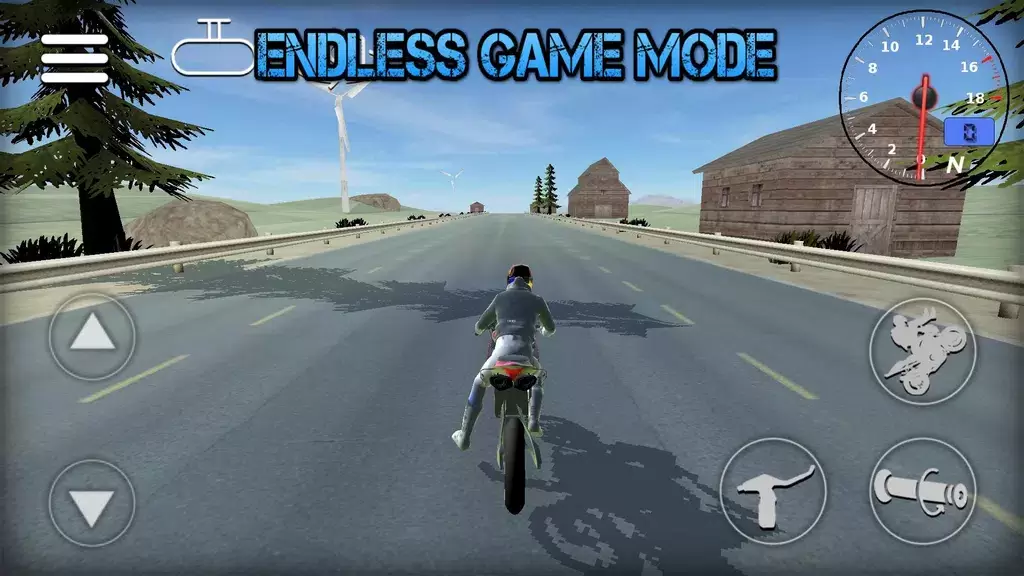 Wheelie Bike 3D game Capture d'écran 2