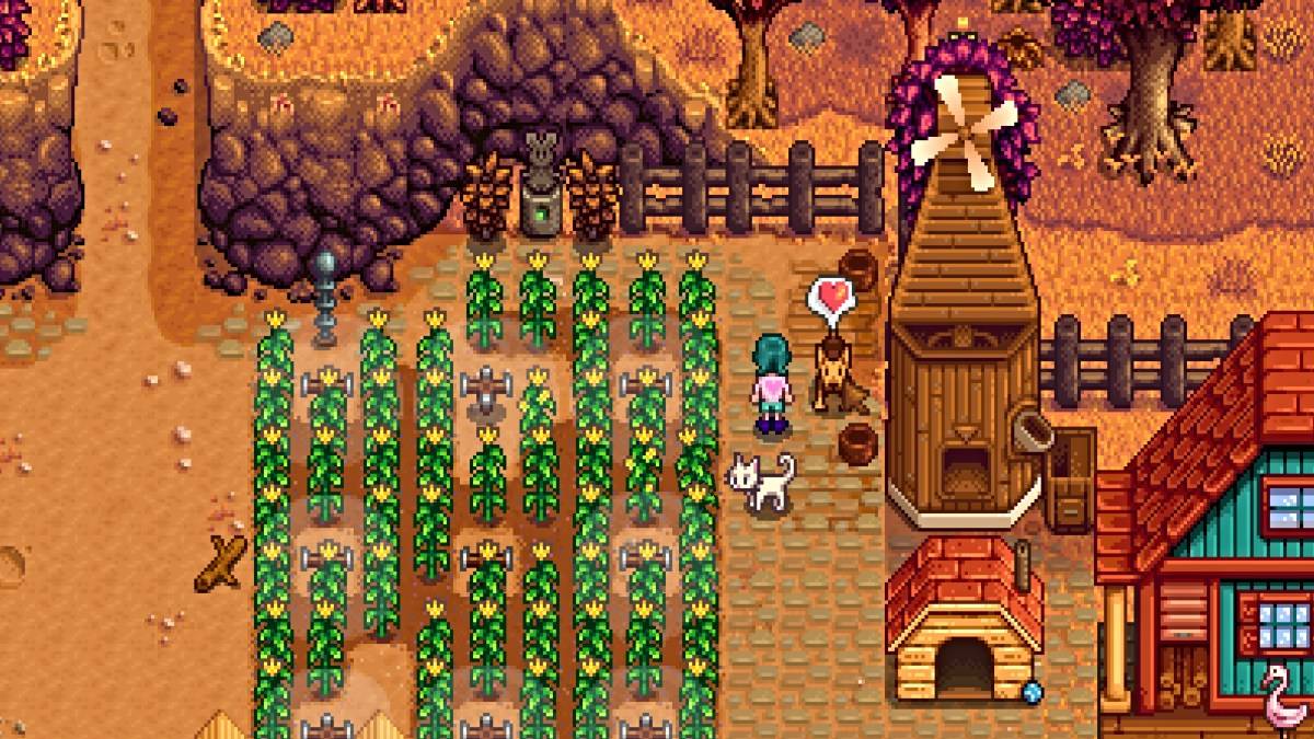 Stardew Valley에서 애완 동물과의 우정 증가