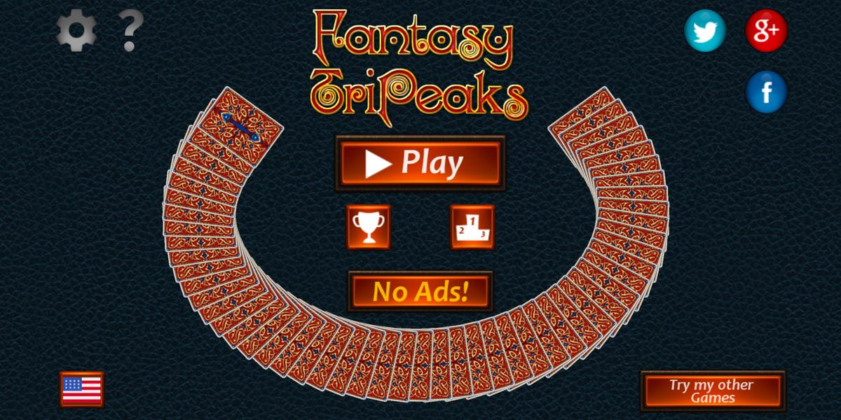 Fantasy Solitaire TriPeaks Screenshot 1