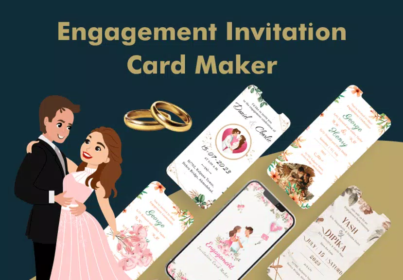 Schermata Engagement Card Maker & Design 0