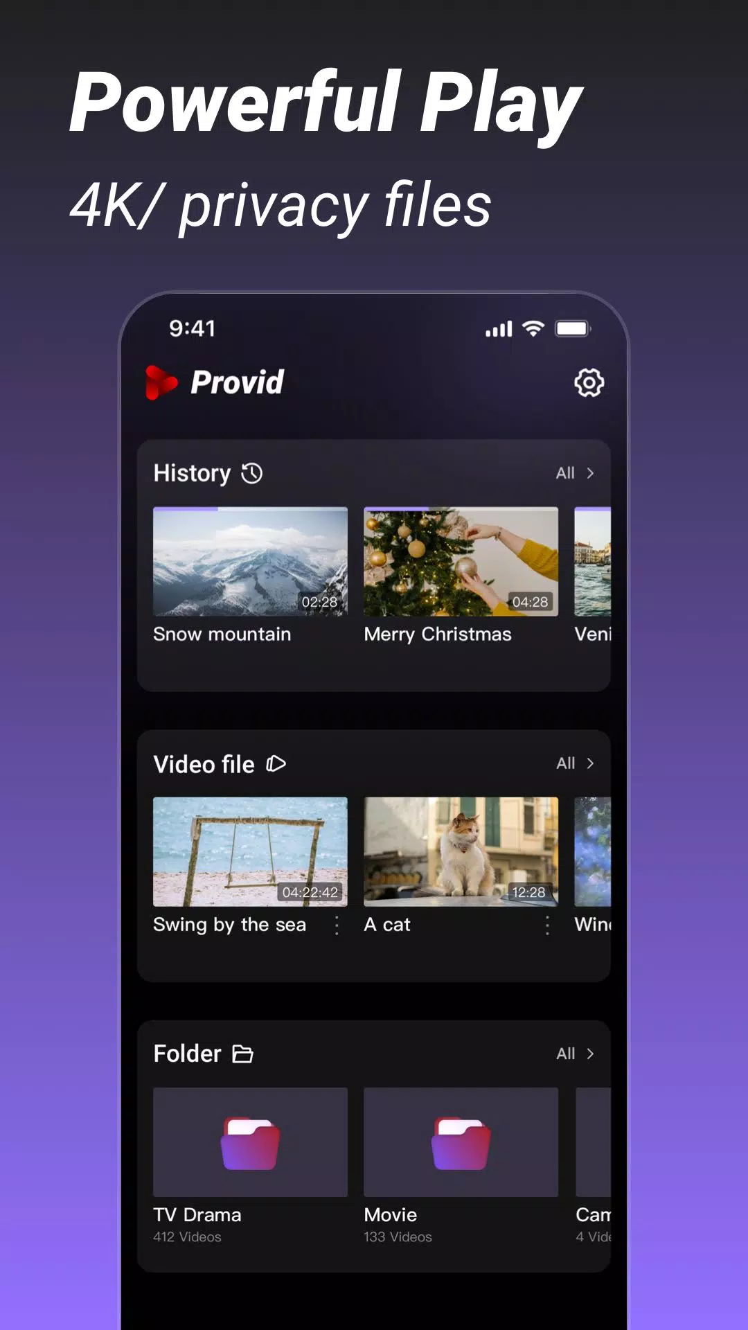 Provid - Video Player Screenshot 1