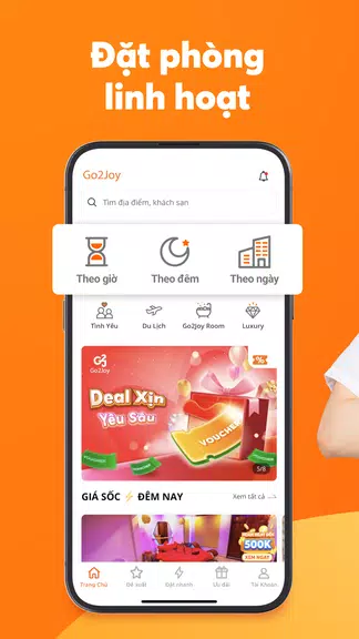 Go2Joy - Hourly Booking App Ảnh chụp màn hình 0