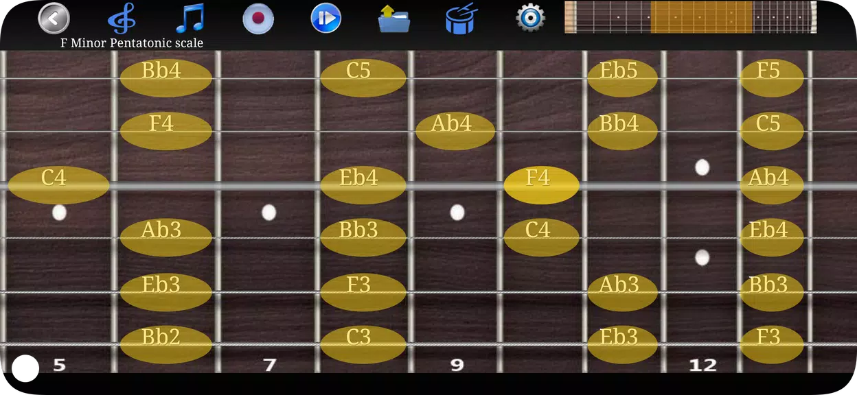 escalas y acordes de guitarra Captura de pantalla 1