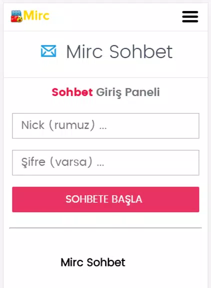 Mirc Sohbet Chat Odaları Ekran Görüntüsü 0