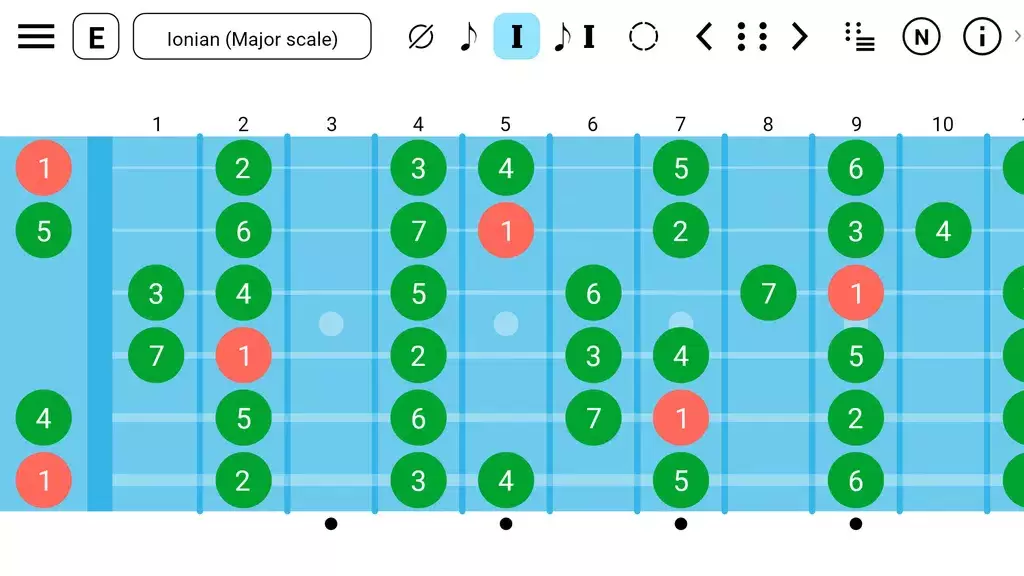 Guitar Fretboard: Scales Schermafbeelding 0