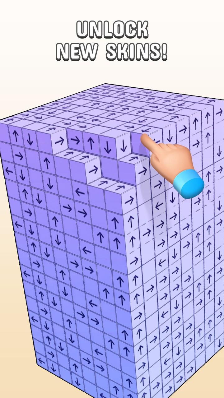 Tap to Unblock 3d Cube Away স্ক্রিনশট 3