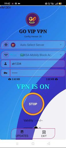 Schermata GO VIP VPN 0