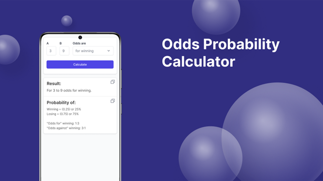 Odds Probability Calculator Screenshot 2