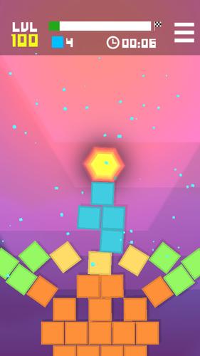 Hexagon Tower Balance Blocks ဖန်သားပြင်ဓာတ်ပုံ 1