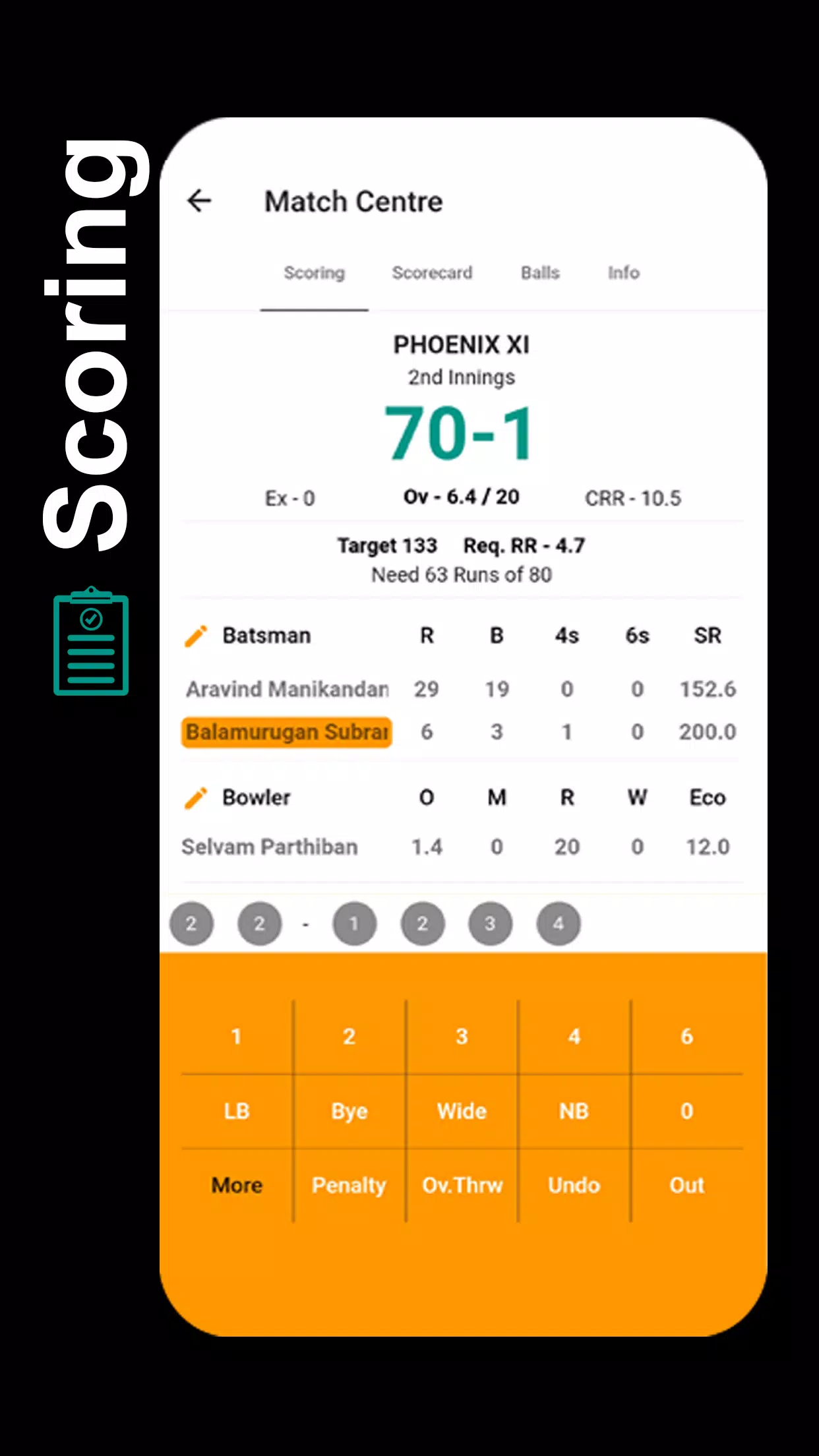 STUMPS - The Cricket Scorer Capture d'écran 0