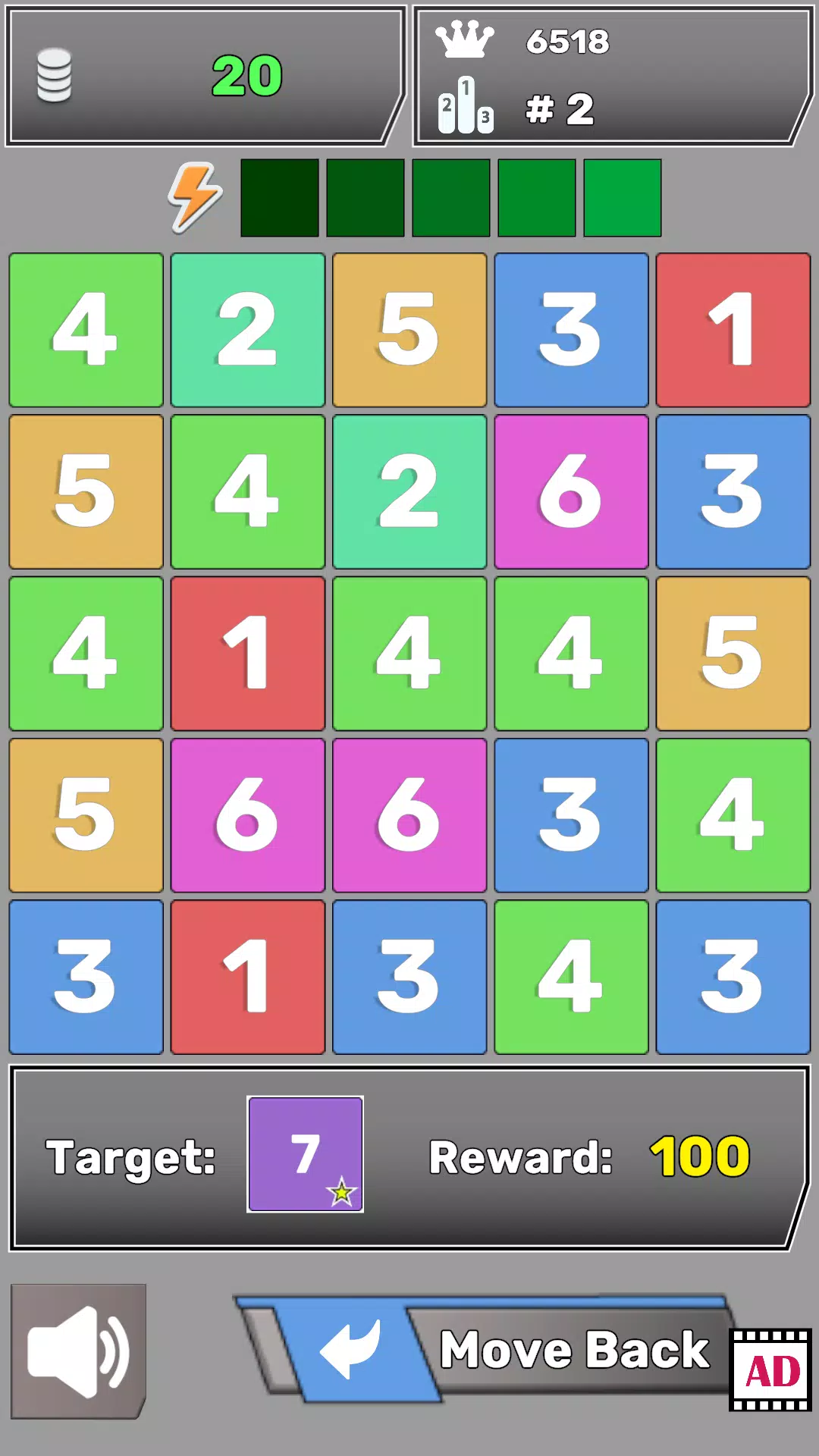 Number Blocks Match Puzzle. ဖန်သားပြင်ဓာတ်ပုံ 0