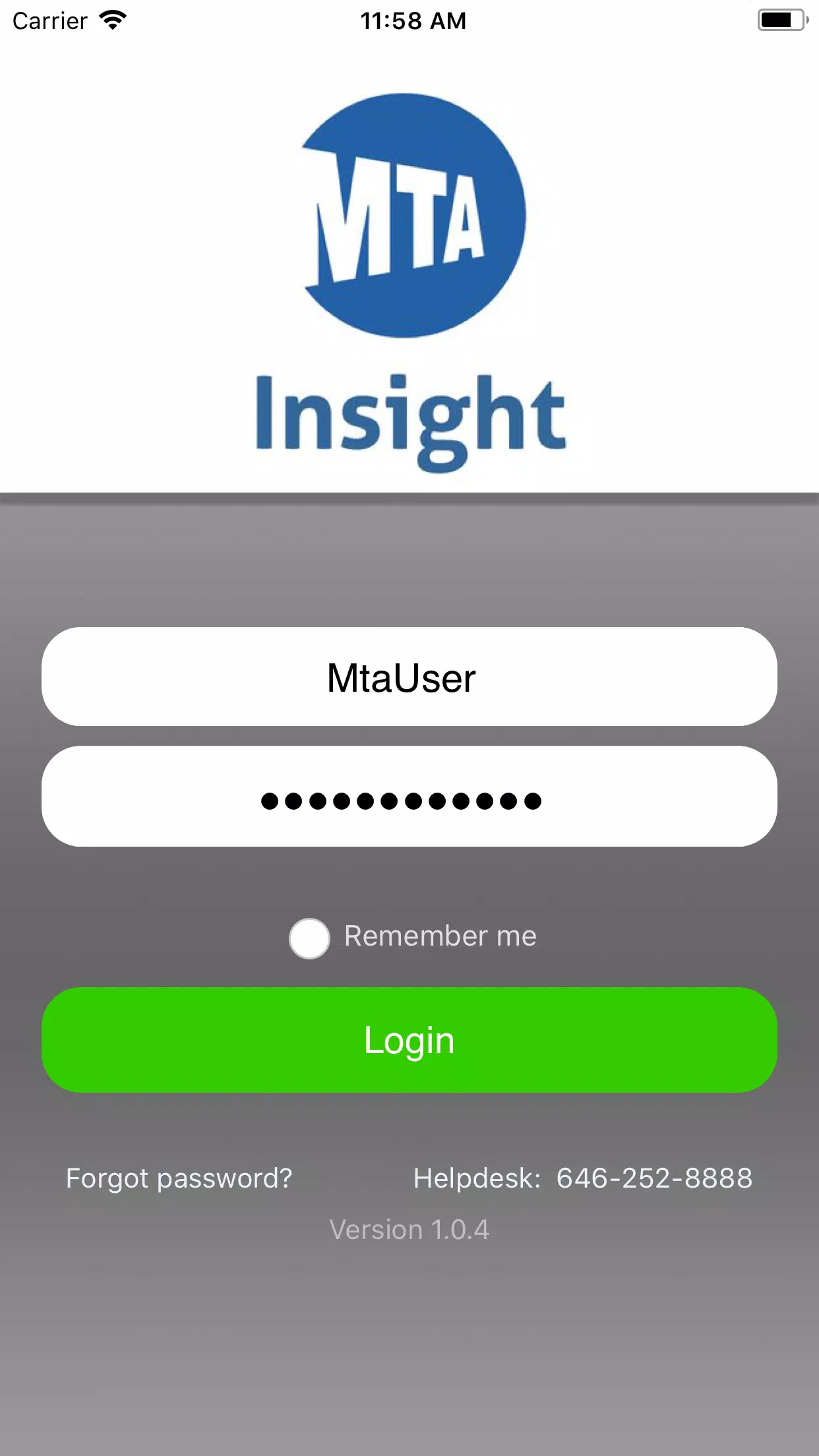 MTA Insight Screenshot 2