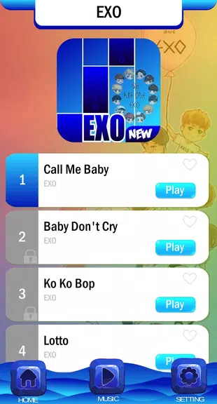 EXO Chibi Piano Tiles スクリーンショット 0