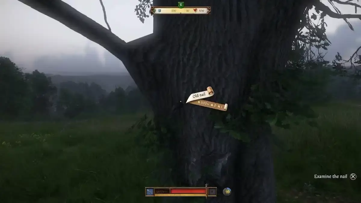 Three oak trees marking disputed land