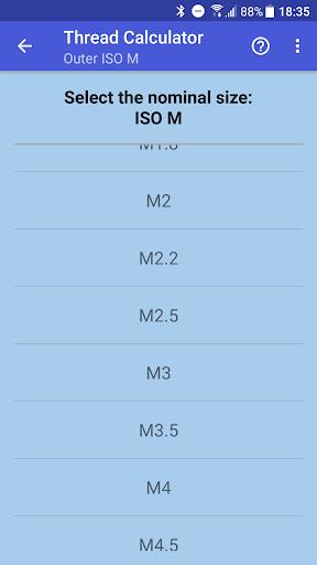 Thread calculator ภาพหน้าจอ 1