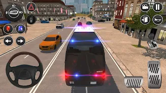 American Police Van Driving Ekran Görüntüsü 0