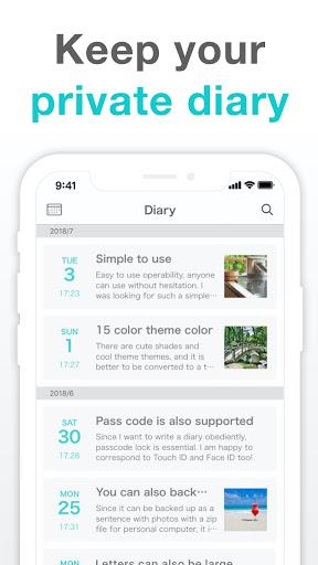 Simple Diary - journal w/ lock Ekran Görüntüsü 0