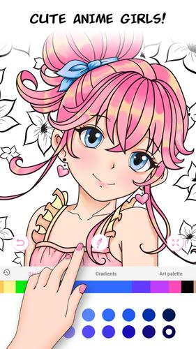 Anime Games Coloring Book Captura de pantalla 2