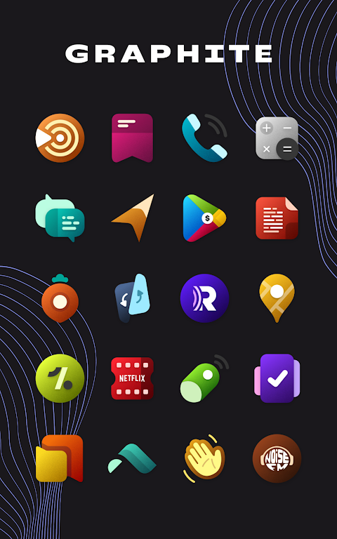 Graphite Icon Pack Mod应用截图第3张