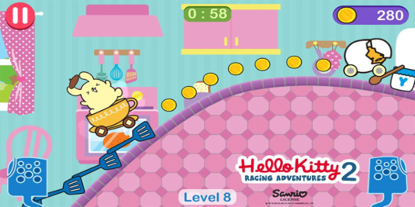 Hello Kitty games - car game Screenshot 0