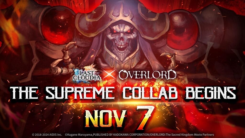 Kerjasama Cloudia X Overlord yang terakhir menjatuhkan minggu depan!