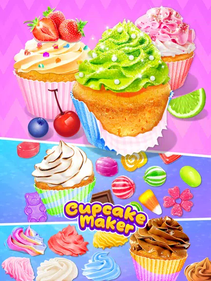 Cupcake Maker: Unicorn Cupcake स्क्रीनशॉट 1