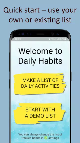 Daily activities tracker ภาพหน้าจอ 1