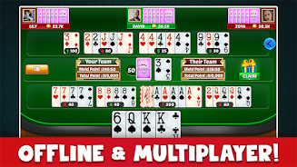 Canasta Plus Offline Card Game Tangkapan skrin 2