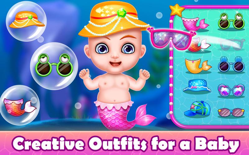 Mermaid Game: Newborn,Pregnant স্ক্রিনশট 3