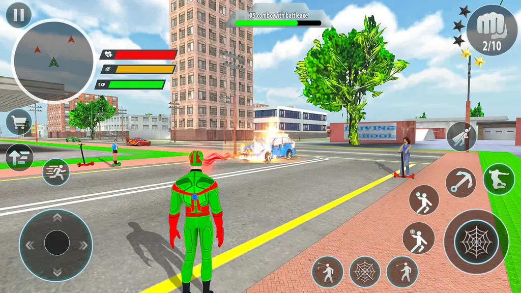 Police Robot Rope Hero Game 3d Tangkapan skrin 1