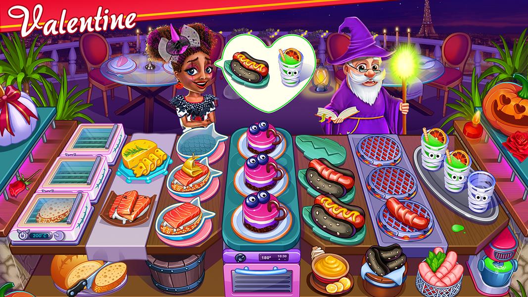 Halloween Street Food Shop Restaurant Game Tangkapan skrin 0