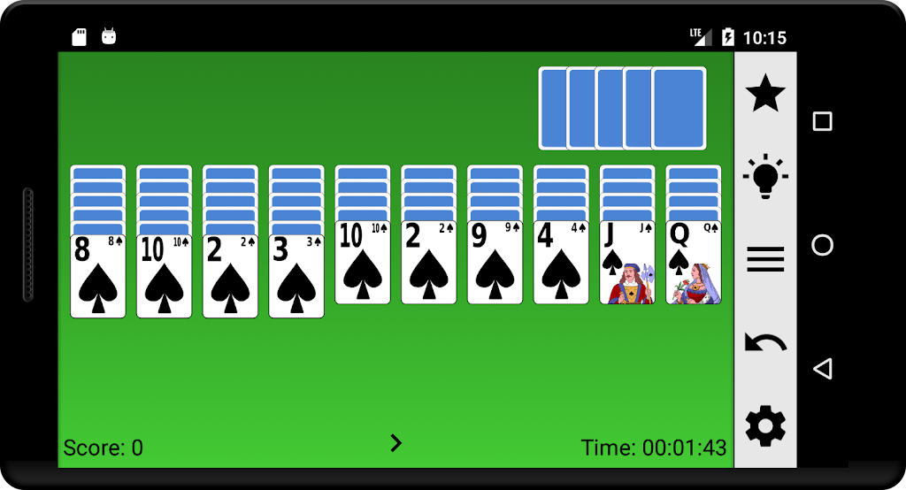 Schermata Spider card game 2019 0