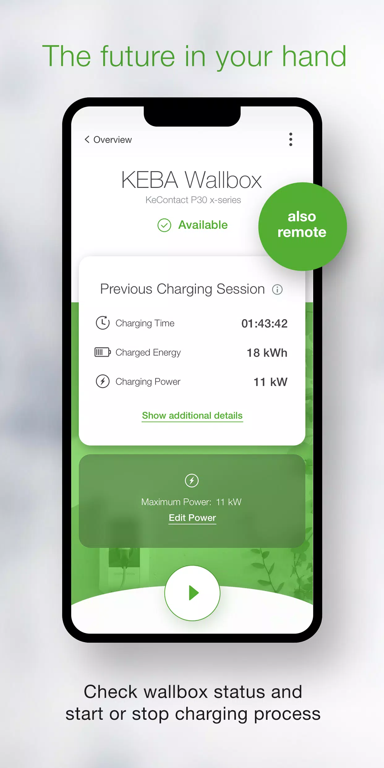 KEBA eMobility App Captura de pantalla 0