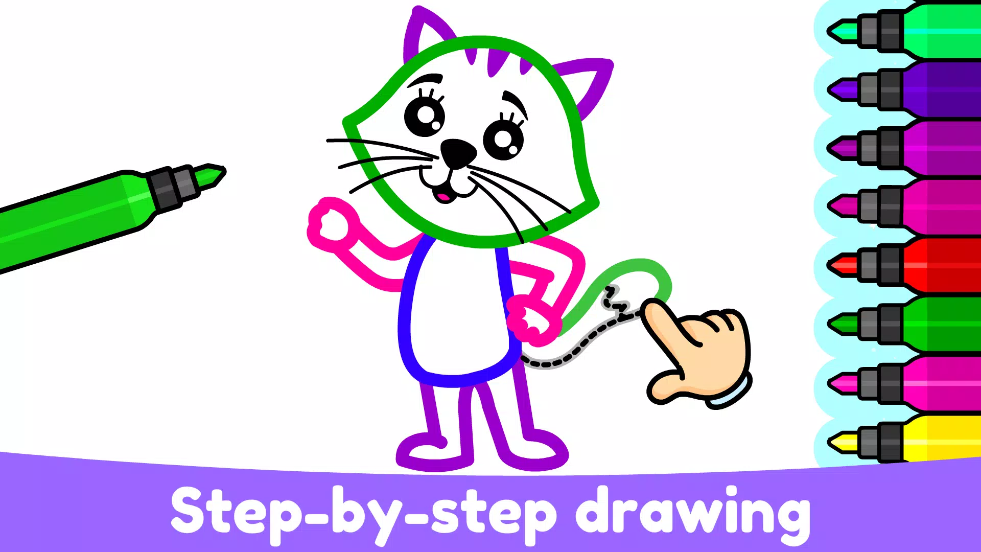 Kids Drawing & Coloring Games Ảnh chụp màn hình 3