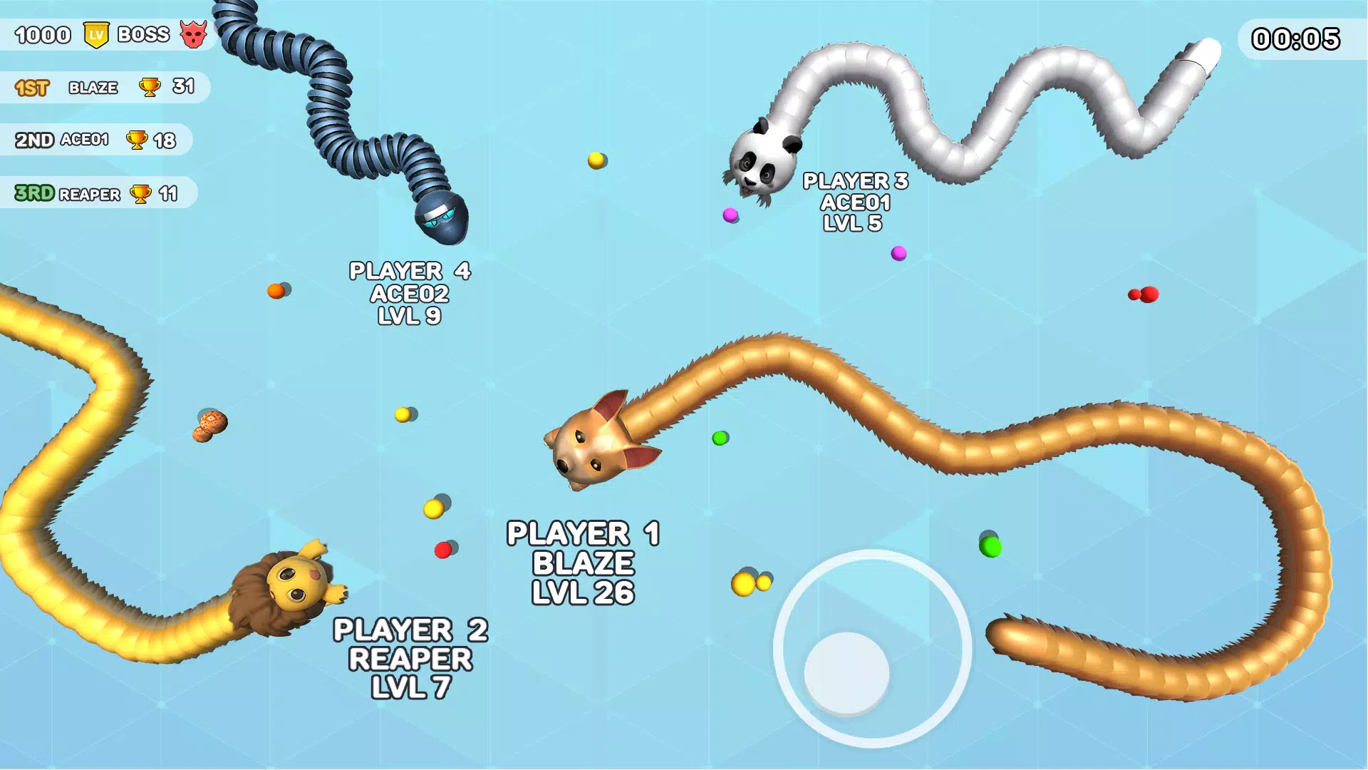 Schermata Worms Clash - Snake Games 3