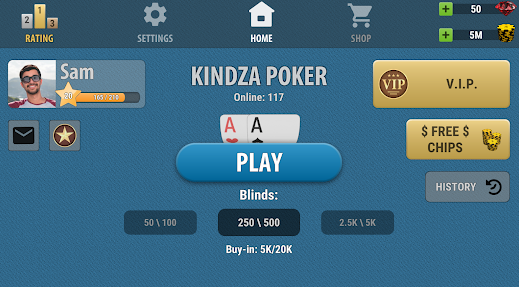 Kindza Poker Texas Holdem Screenshot 0