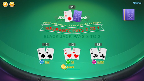 Blackjack - Casino World Скриншот 2