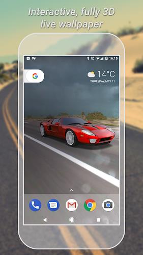 3D Car Live Wallpaper Lite スクリーンショット 0