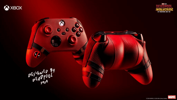 Deadpool's Xbox และก้นคอนโทรลเลอร์ด้วยการบิด