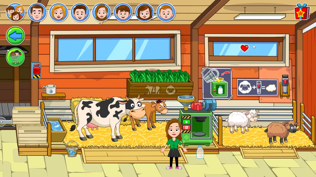 My Town Farm Animal game Ekran Görüntüsü 3