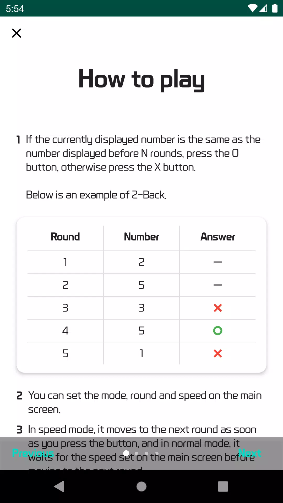 N-Back - Brain Training Captura de tela 0