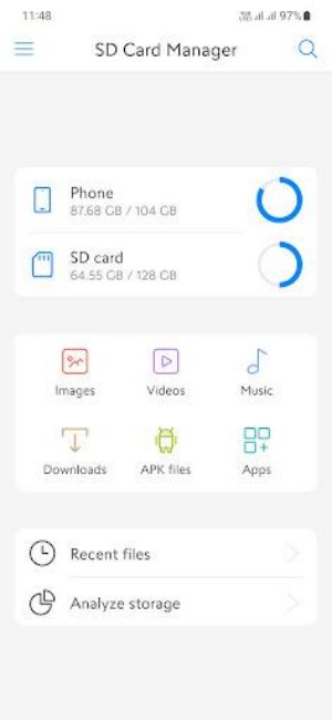 SD Card Manager For Android Capture d'écran 2